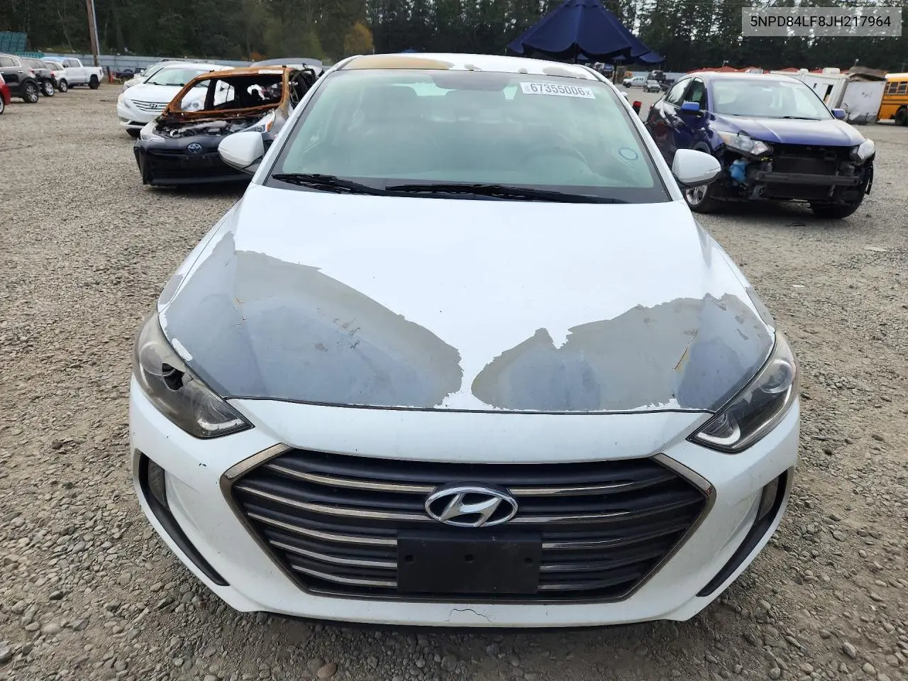 2018 HYUNDAI ELANTRA VIN 5NPD84LF8JH217964 — фото 5