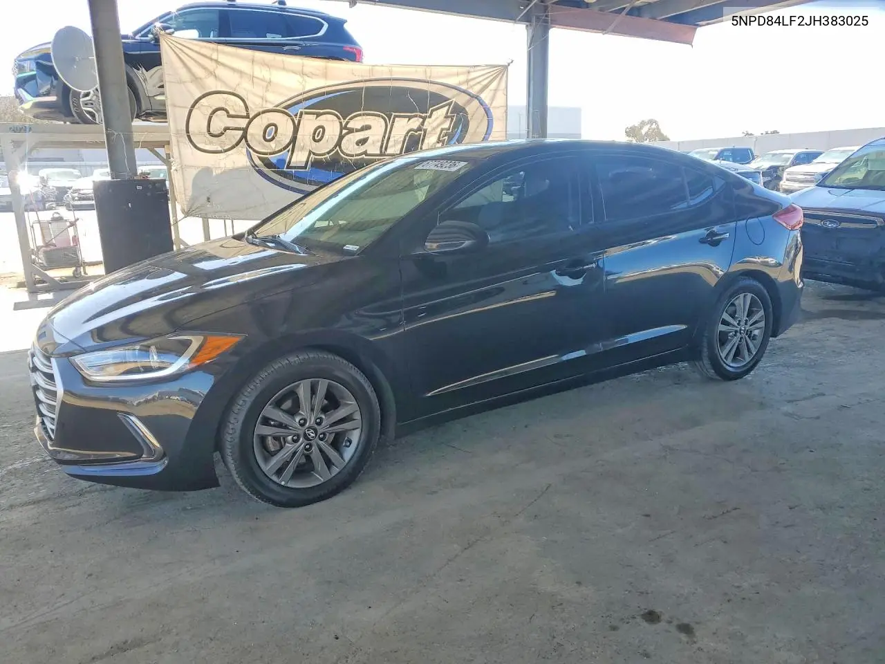 HYUNDAI ELANTRA 2018, VIN 5NPD84LF2JH383025
