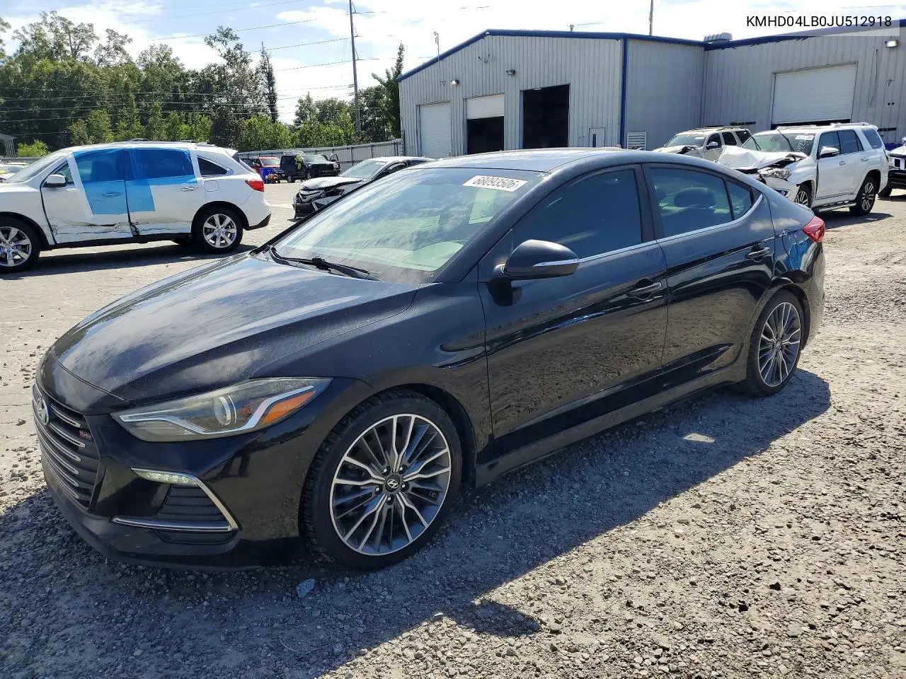 HYUNDAI ELANTRA 2018, VIN KMHD04LB0JU512918