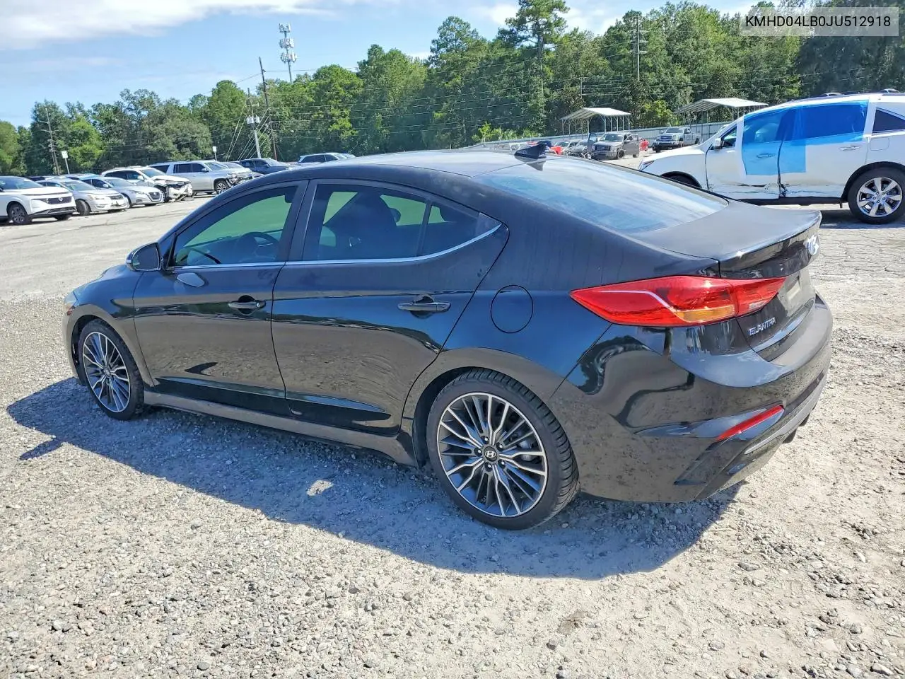 2018 HYUNDAI ELANTRA VIN KMHD04LB0JU512918 — фото 2