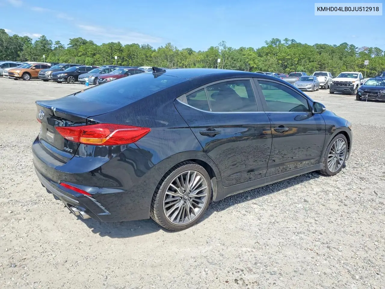 2018 HYUNDAI ELANTRA VIN KMHD04LB0JU512918 — фото 3