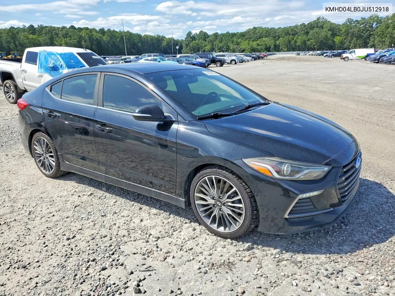 2018 HYUNDAI ELANTRA VIN KMHD04LB0JU512918 — фото 4