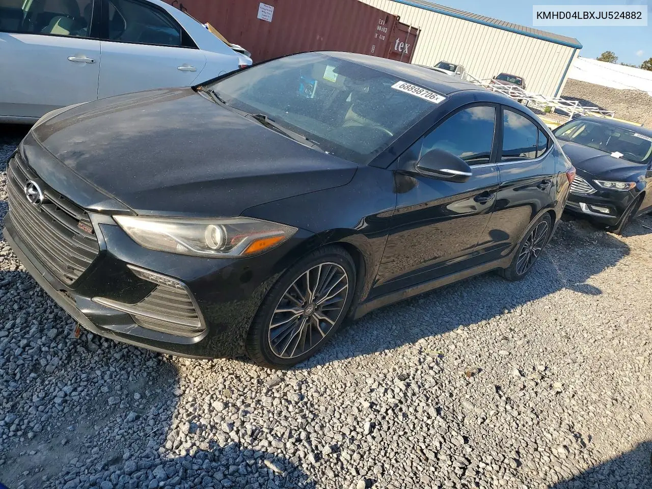 HYUNDAI ELANTRA 2018, VIN KMHD04LBXJU524882