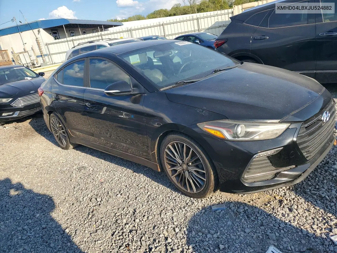 2018 HYUNDAI ELANTRA VIN KMHD04LBXJU524882 — фото 4