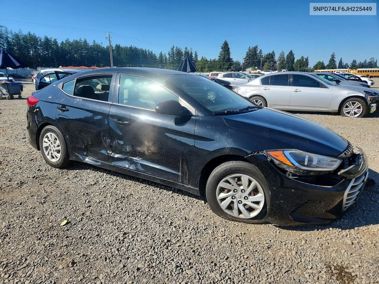 2018 HYUNDAI ELANTRA VIN 5NPD74LF6JH225449 — фото 4
