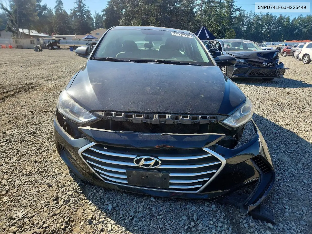2018 HYUNDAI ELANTRA VIN 5NPD74LF6JH225449 — фото 5