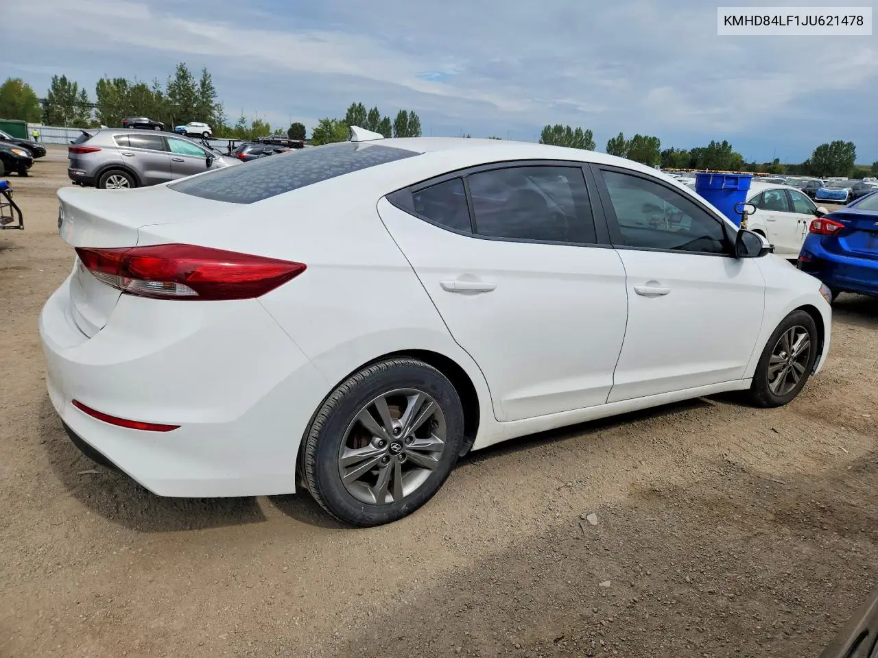 2018 HYUNDAI ELANTRA VIN KMHD84LF1JU621478 — фото 3