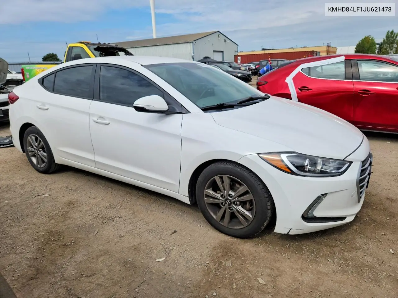 2018 HYUNDAI ELANTRA VIN KMHD84LF1JU621478 — фото 4