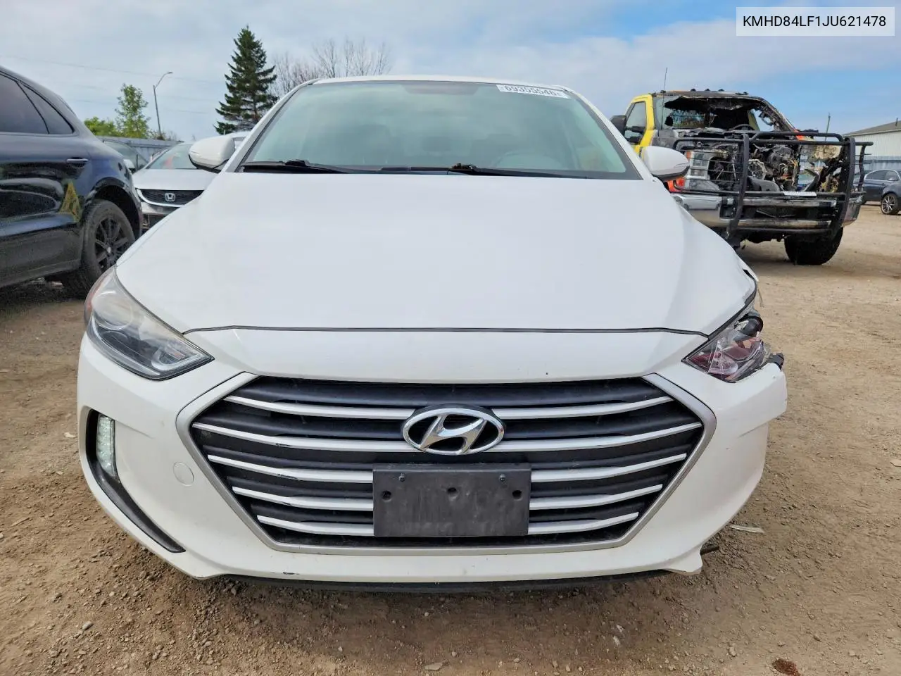 2018 HYUNDAI ELANTRA VIN KMHD84LF1JU621478 — фото 5