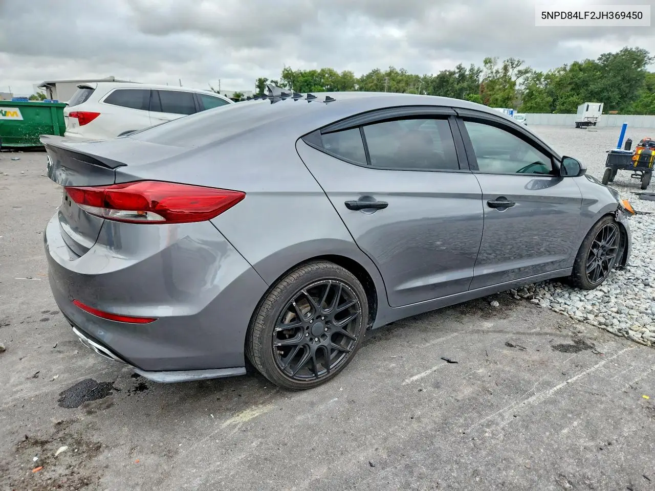 2018 HYUNDAI ELANTRA VIN 5NPD84LF2JH369450 — фото 3