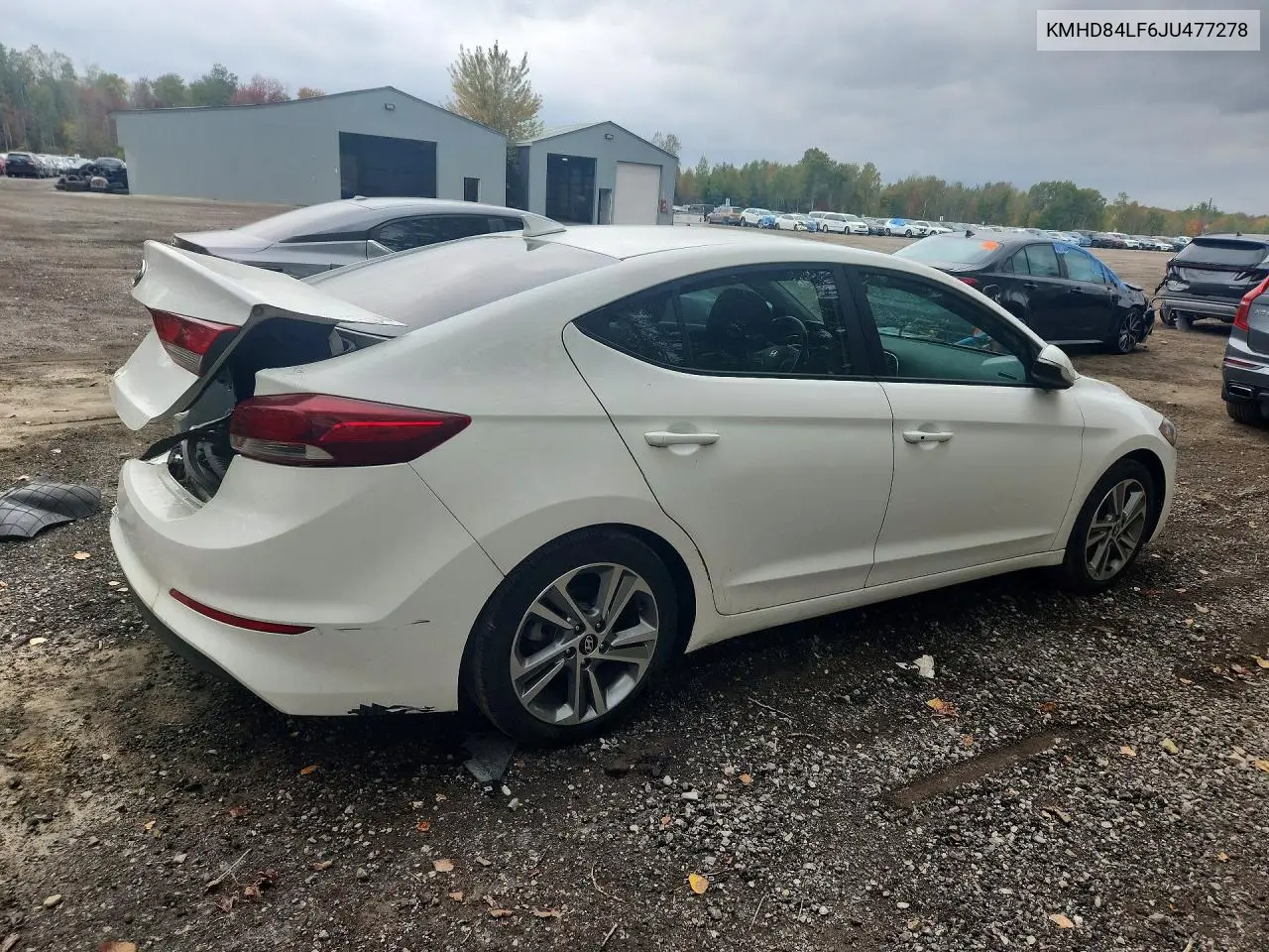 2018 HYUNDAI ELANTRA VIN KMHD84LF6JU477278 — фото 3