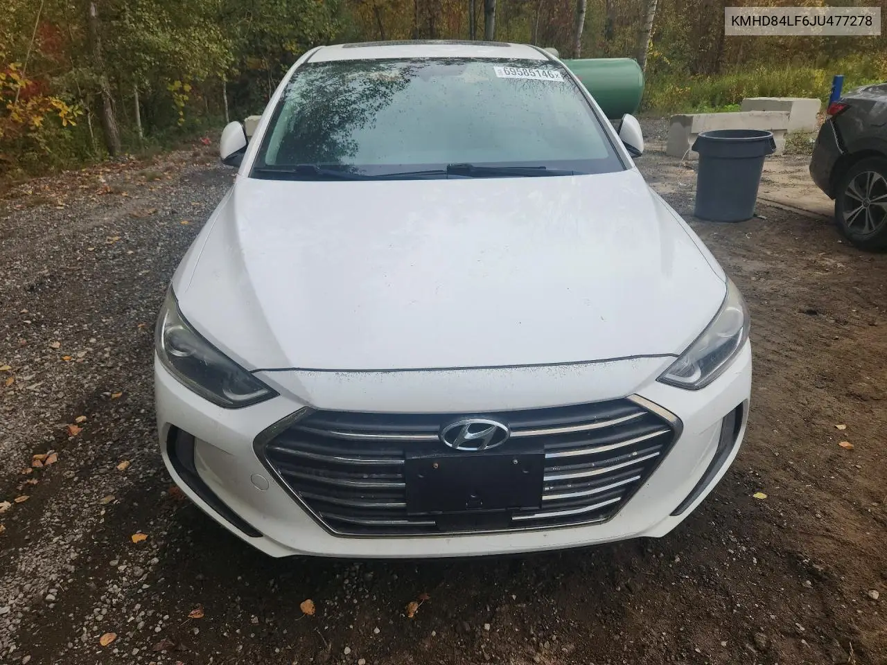 2018 HYUNDAI ELANTRA VIN KMHD84LF6JU477278 — фото 5
