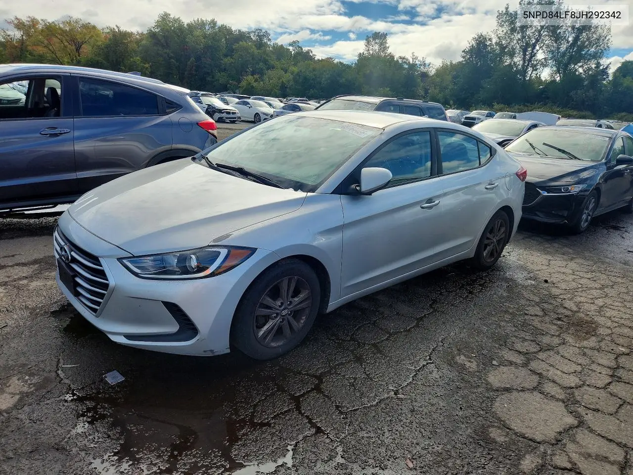 HYUNDAI ELANTRA 2018, VIN 5NPD84LF8JH292342