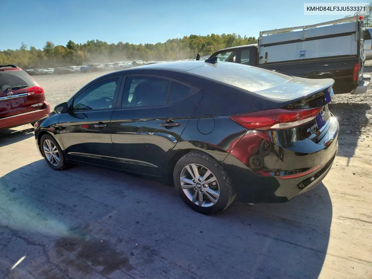 2018 HYUNDAI ELANTRA VIN KMHD84LF3JU533371 — фото 2