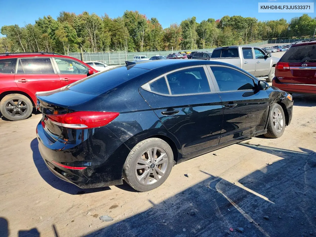 2018 HYUNDAI ELANTRA VIN KMHD84LF3JU533371 — фото 3
