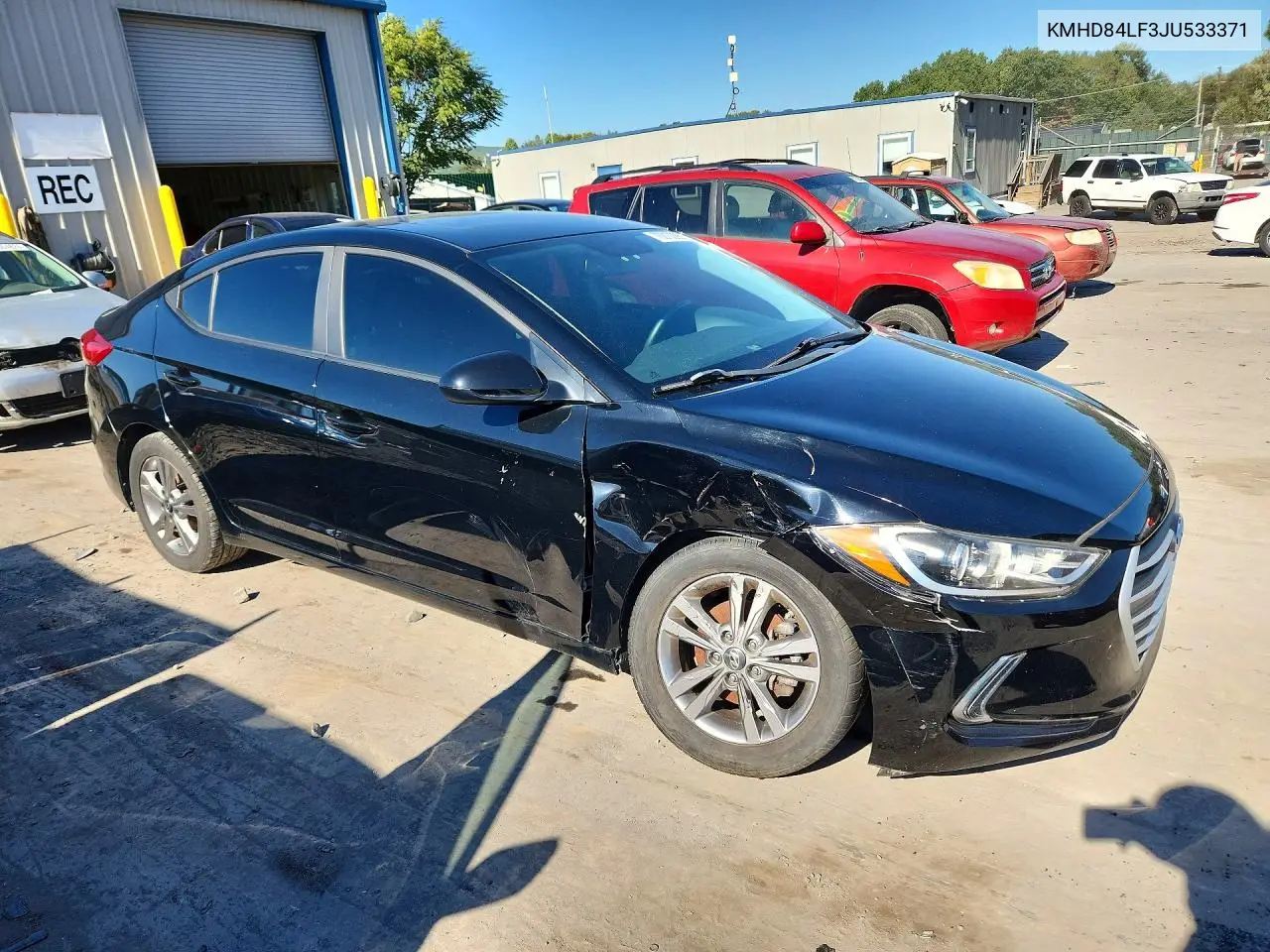 2018 HYUNDAI ELANTRA VIN KMHD84LF3JU533371 — фото 4