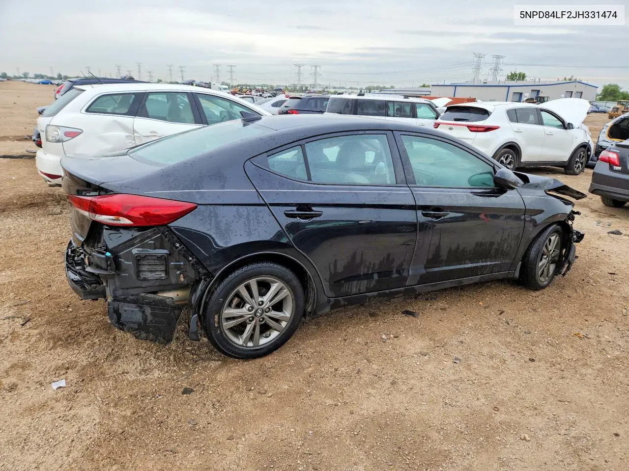 2018 HYUNDAI ELANTRA VIN 5NPD84LF2JH331474 — фото 3