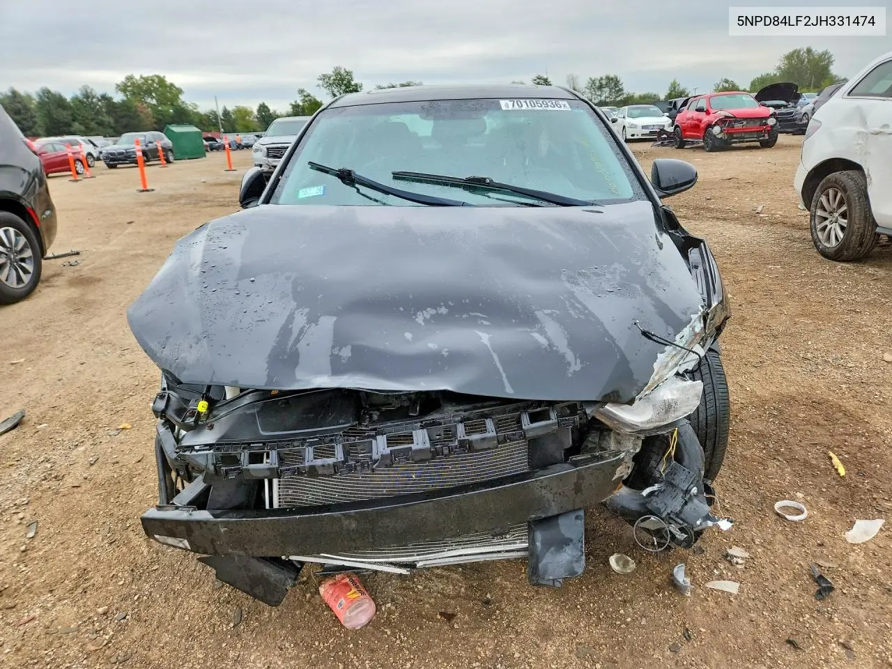 2018 HYUNDAI ELANTRA VIN 5NPD84LF2JH331474 — фото 5