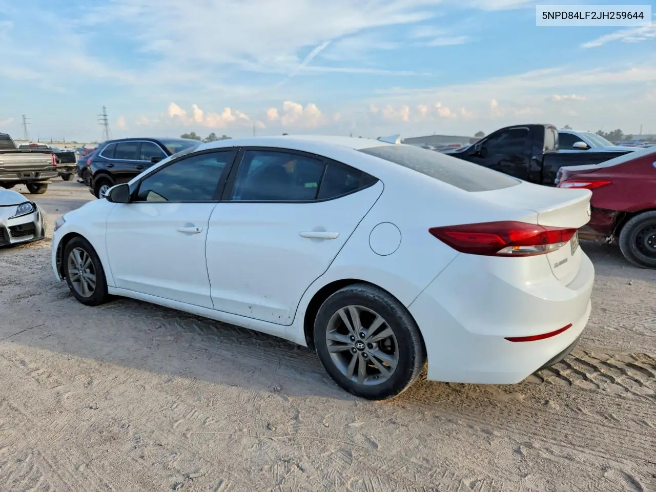2018 HYUNDAI ELANTRA VIN 5NPD84LF2JH259644 — фото 2