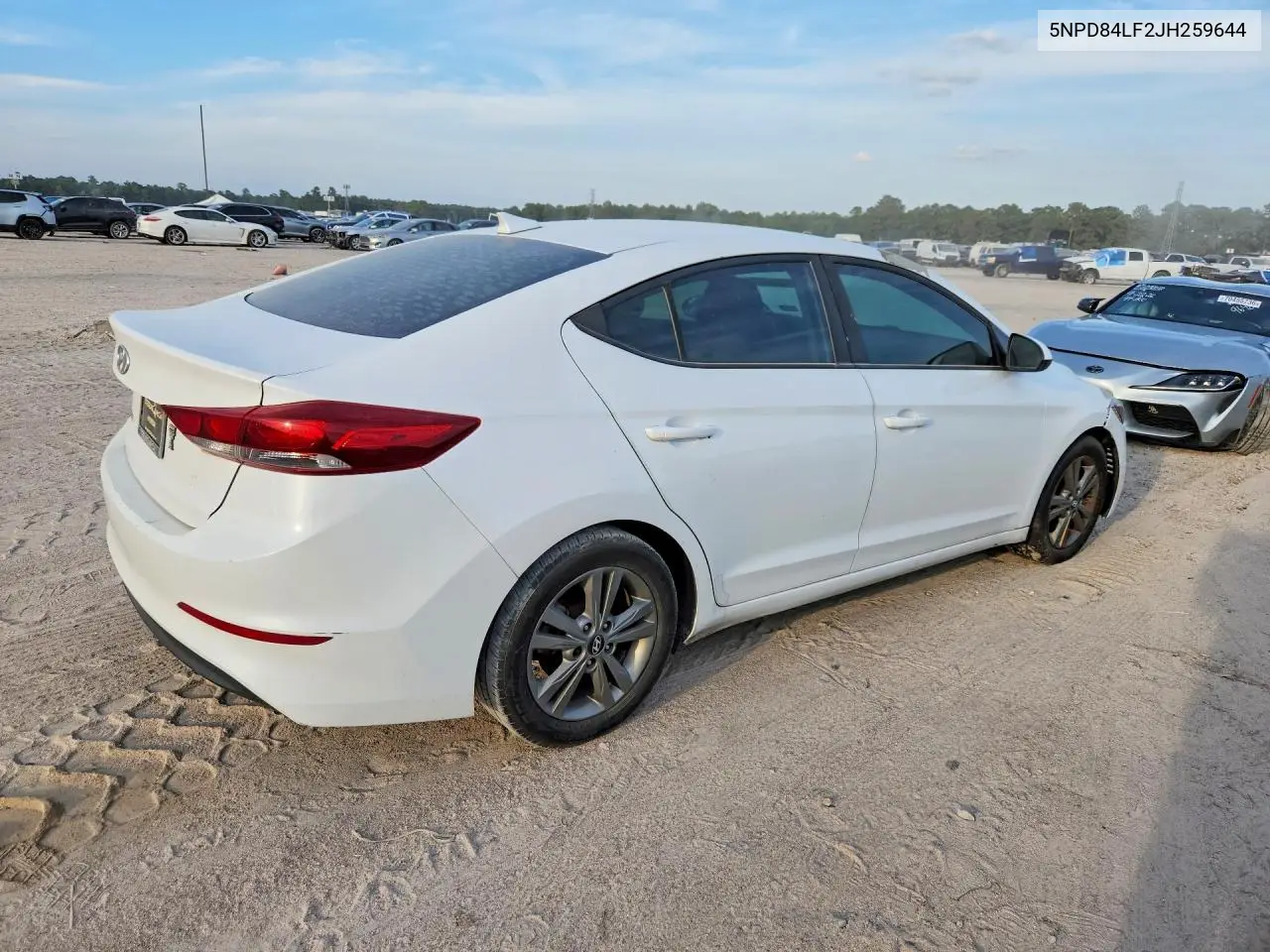 2018 HYUNDAI ELANTRA VIN 5NPD84LF2JH259644 — фото 3