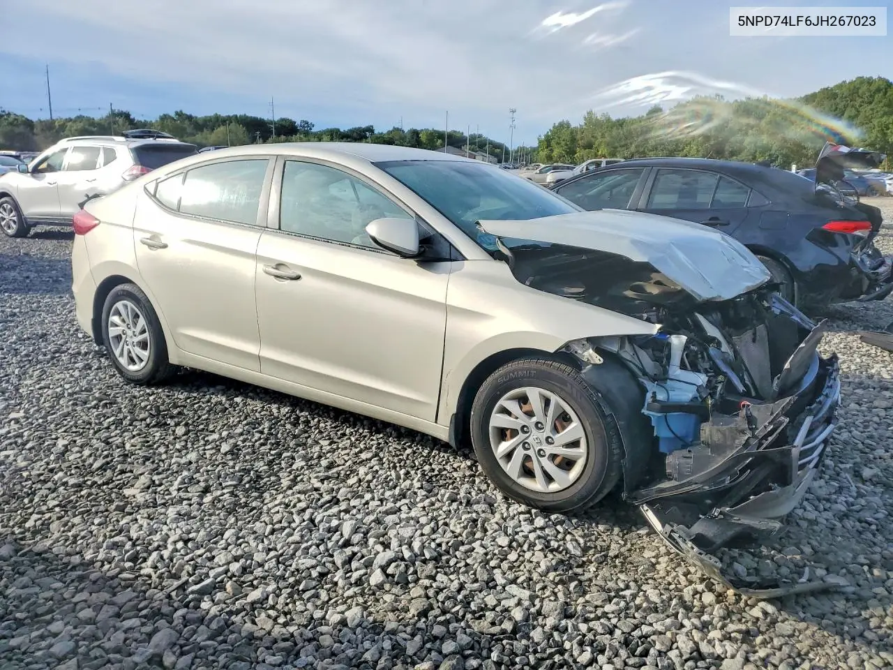 2018 HYUNDAI ELANTRA VIN 5NPD74LF6JH267023 — фото 4