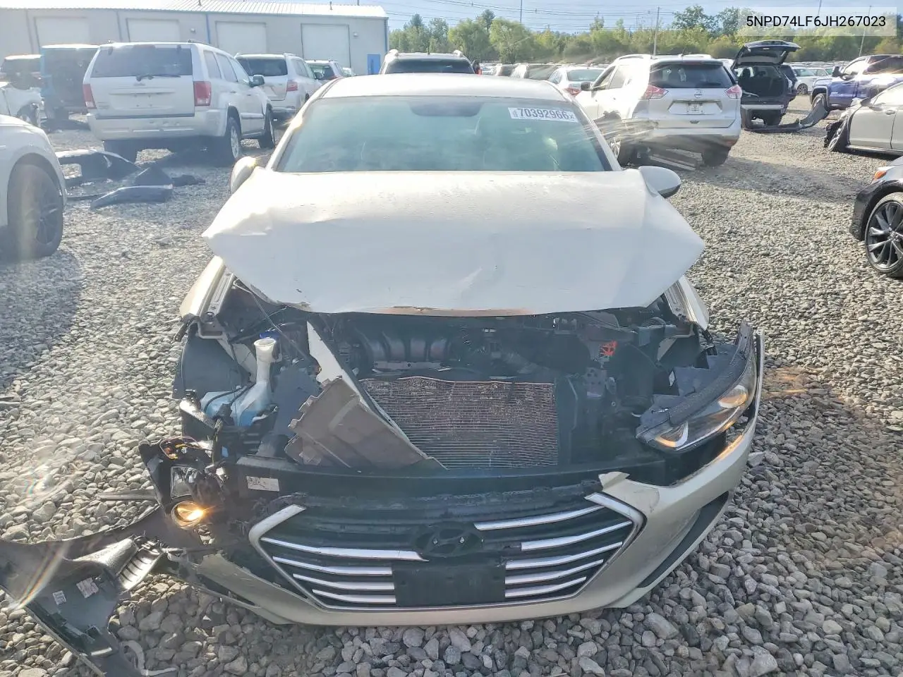 2018 HYUNDAI ELANTRA VIN 5NPD74LF6JH267023 — фото 5