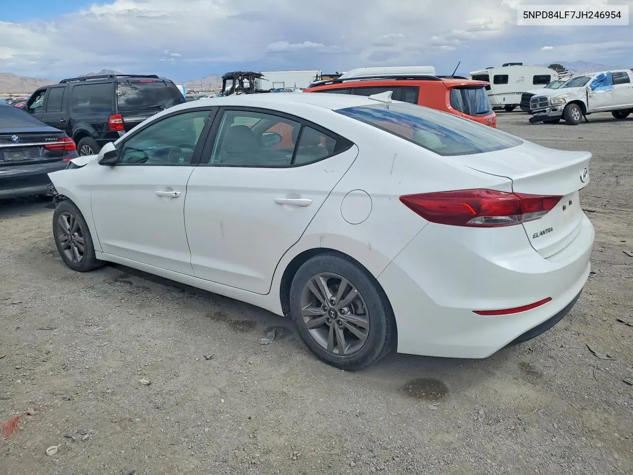 2018 HYUNDAI ELANTRA VIN 5NPD84LF7JH246954 — фото 2