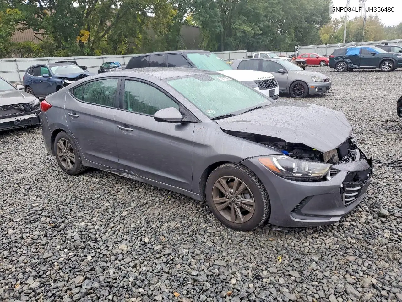 2018 HYUNDAI ELANTRA VIN 5NPD84LF1JH356480 — фото 4