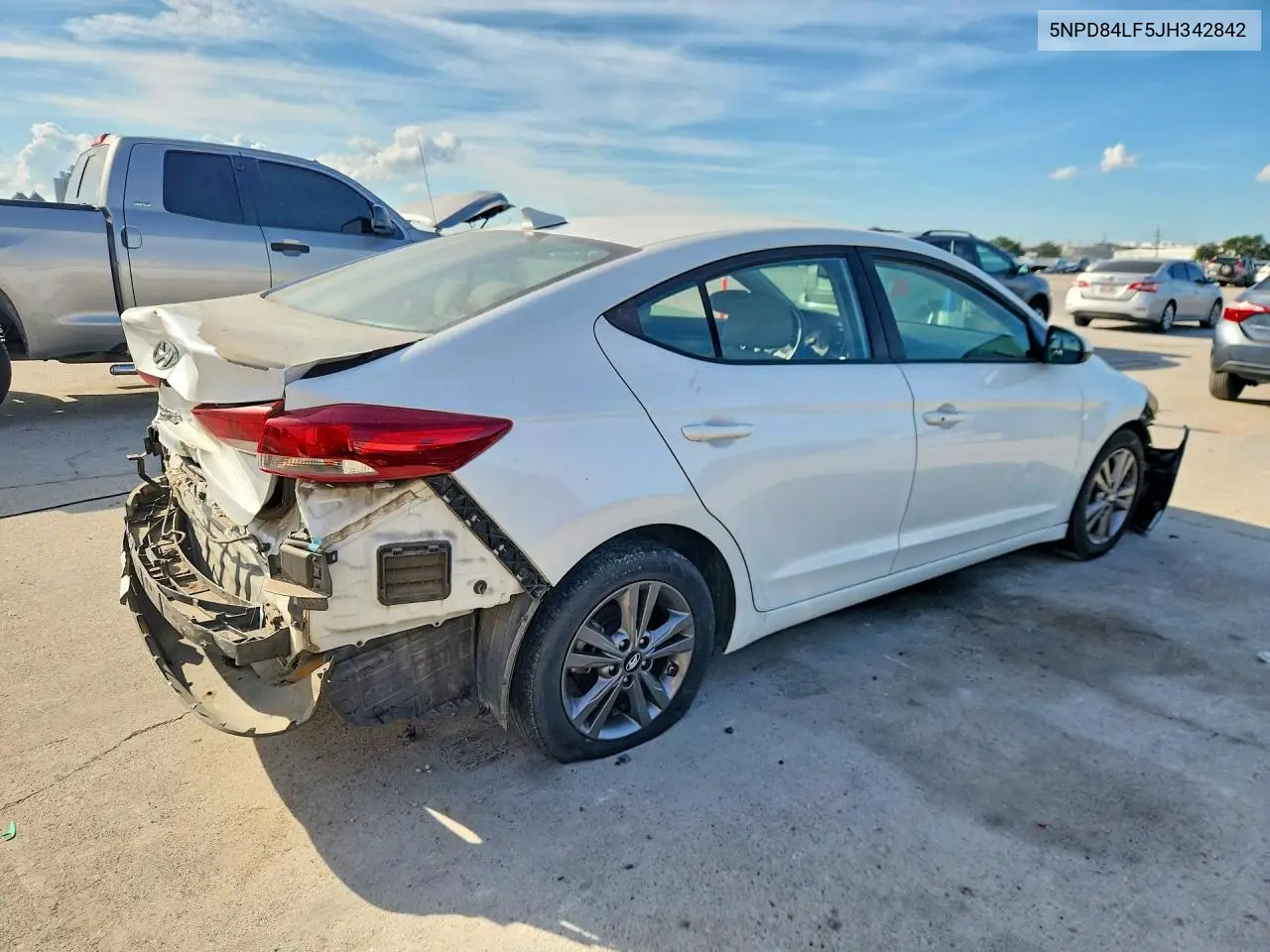 2018 HYUNDAI ELANTRA VIN 5NPD84LF5JH342842 — фото 4