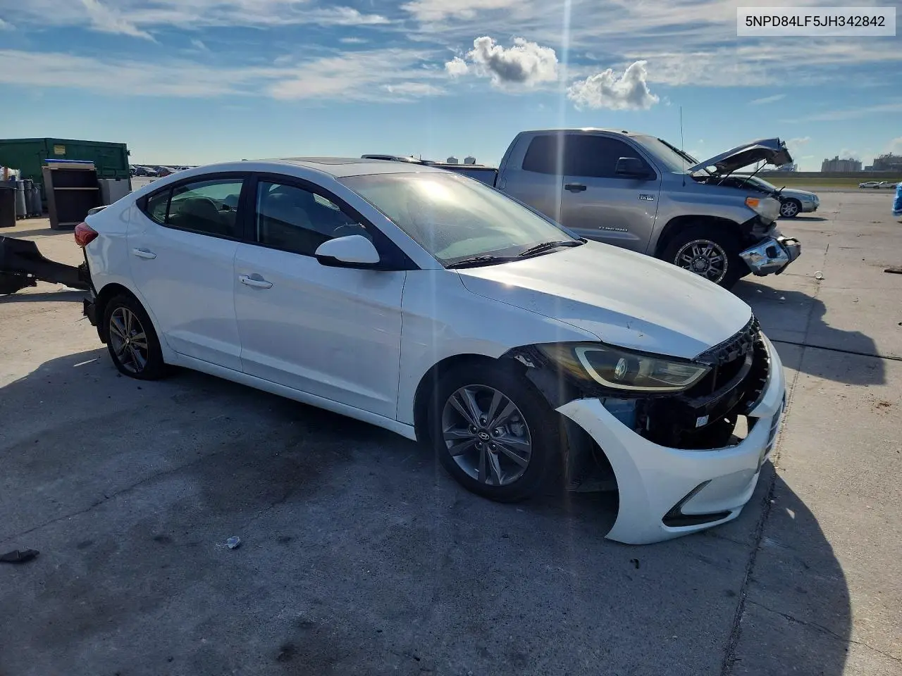 2018 HYUNDAI ELANTRA VIN 5NPD84LF5JH342842 — фото 5