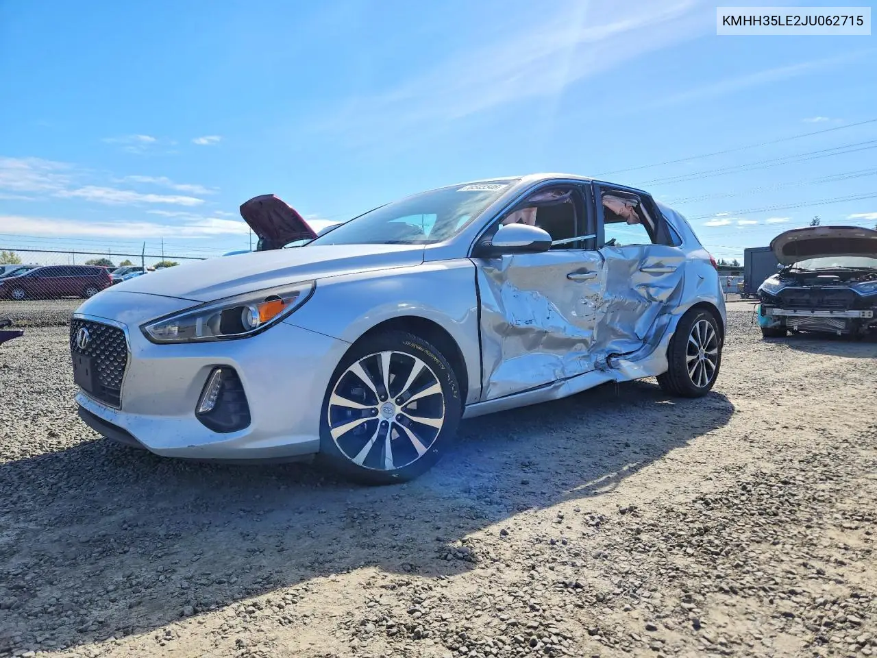 HYUNDAI ELANTRA 2018, VIN KMHH35LE2JU062715
