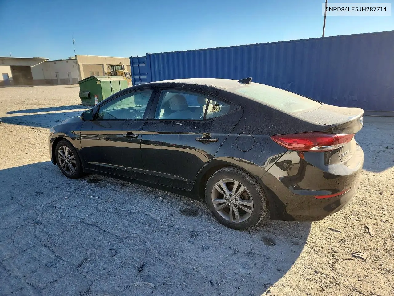 2018 HYUNDAI ELANTRA VIN 5NPD84LF5JH287714 — фото 2
