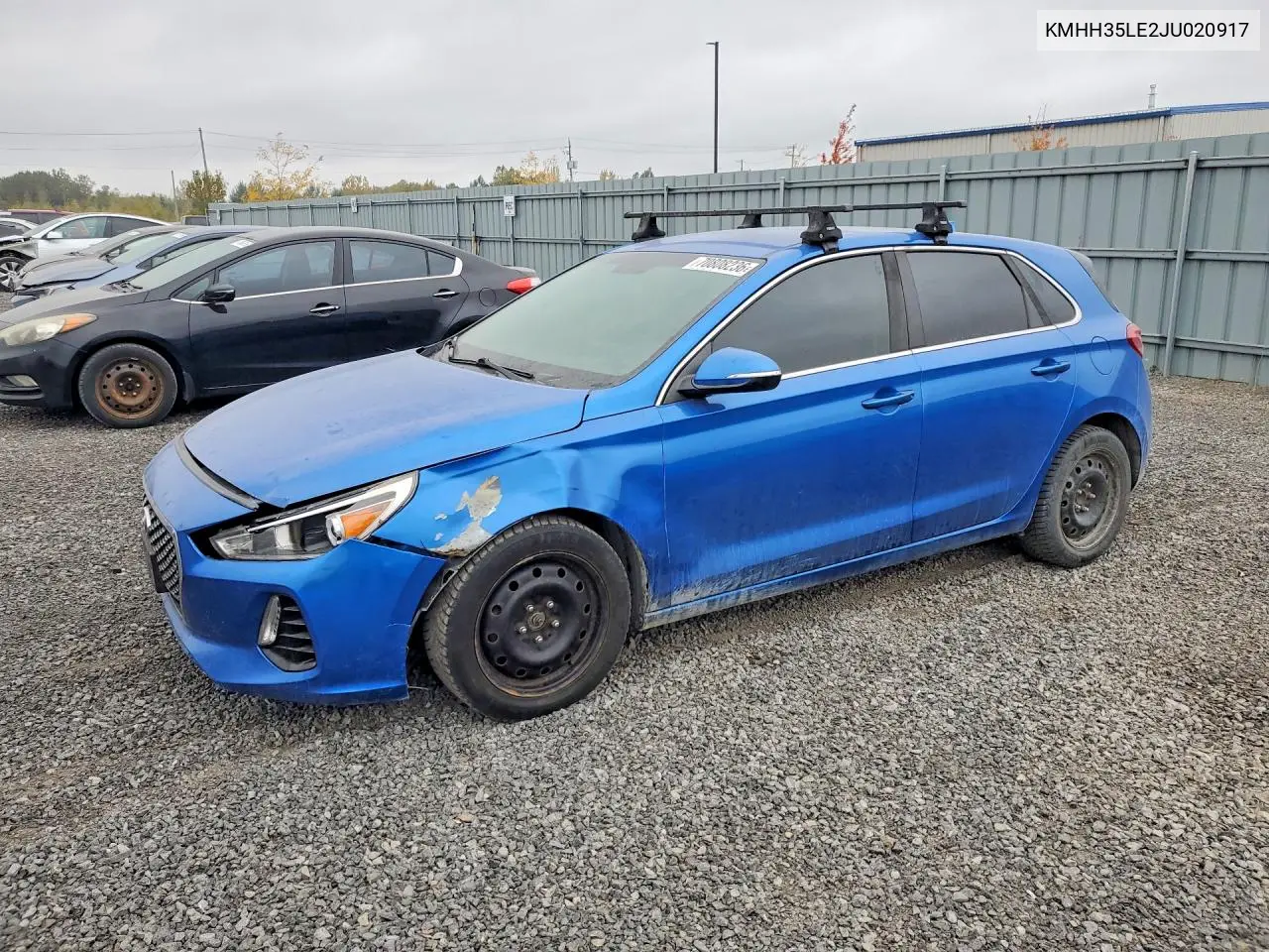 HYUNDAI ELANTRA 2018, VIN KMHH35LE2JU020917