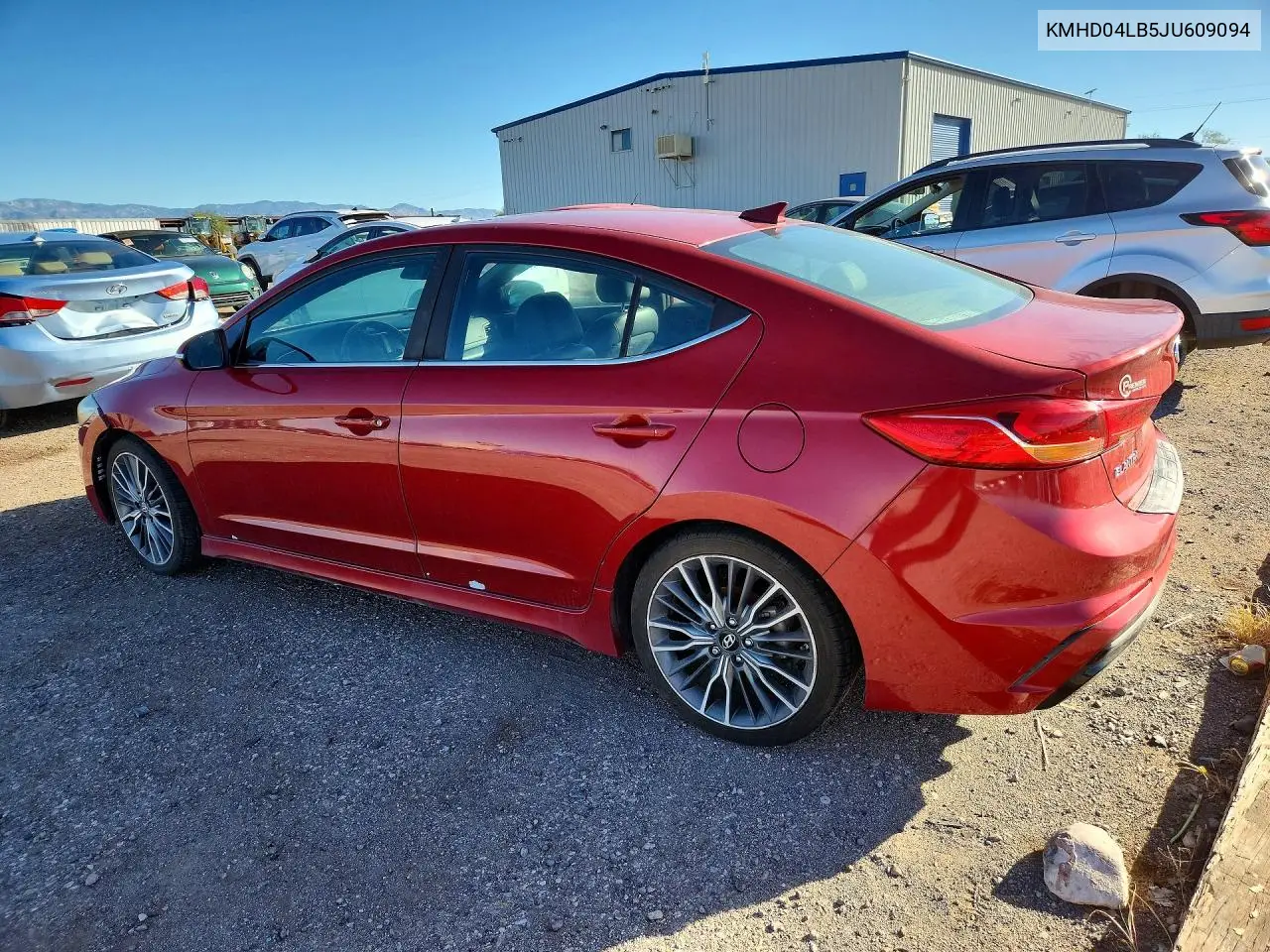 2018 HYUNDAI ELANTRA VIN KMHD04LB5JU609094 — фото 2
