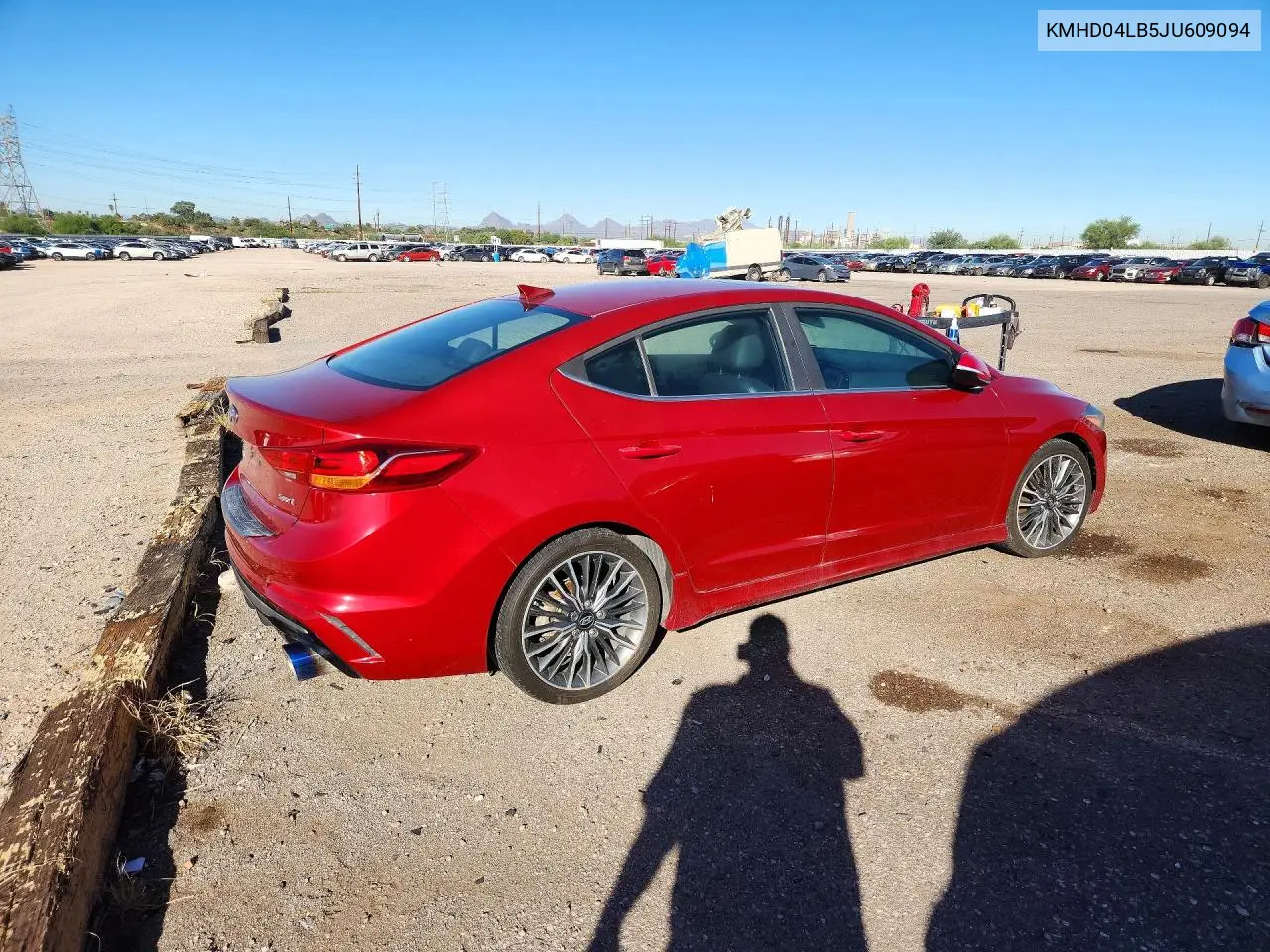 2018 HYUNDAI ELANTRA VIN KMHD04LB5JU609094 — фото 3
