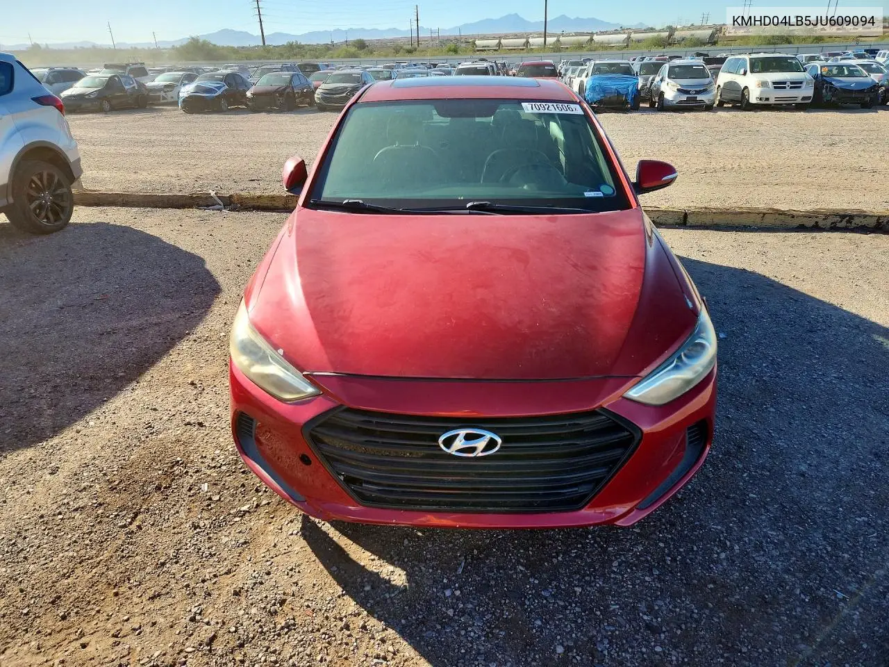 2018 HYUNDAI ELANTRA VIN KMHD04LB5JU609094 — фото 5