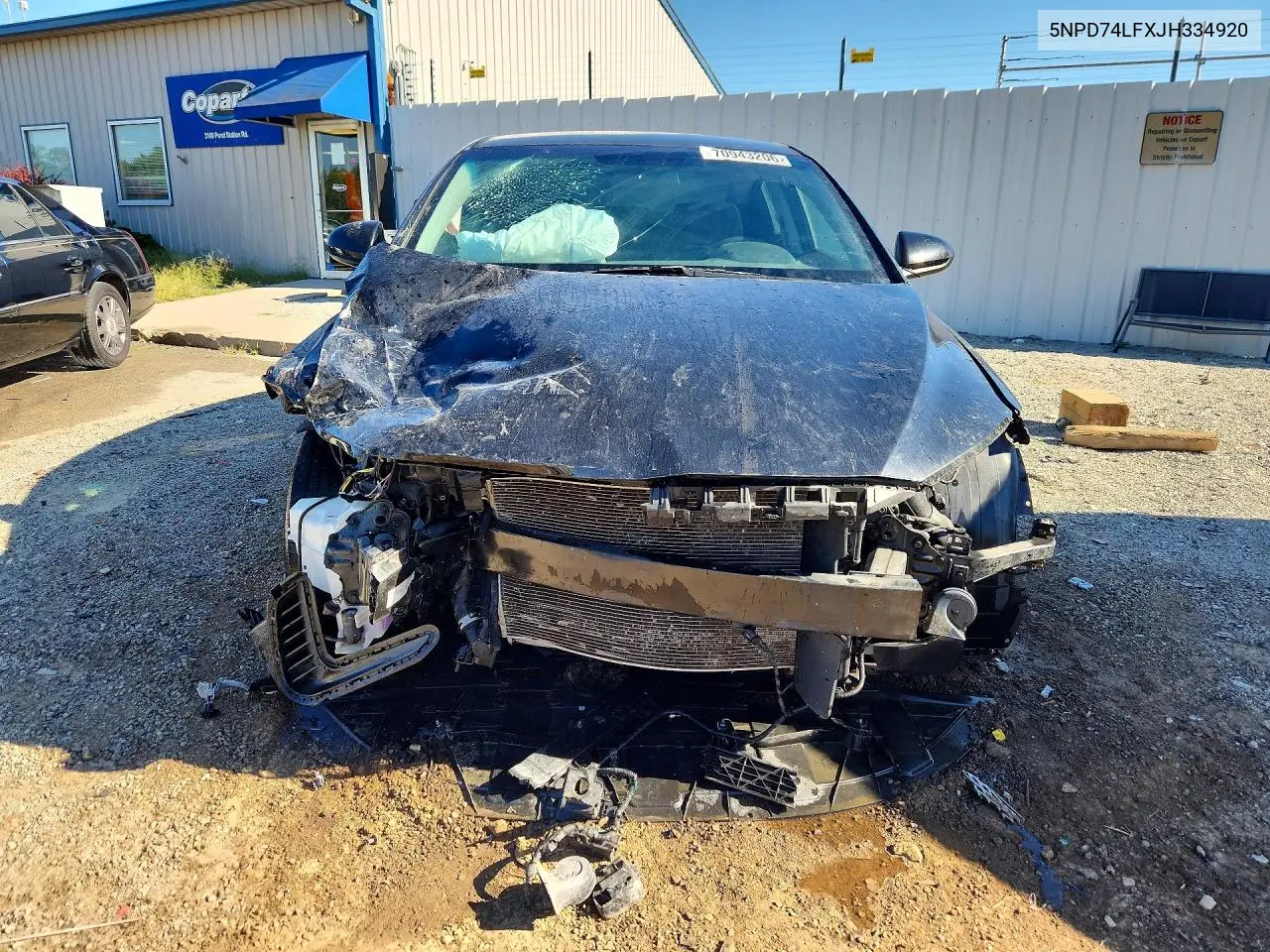 2018 HYUNDAI ELANTRA VIN 5NPD74LFXJH334920 — фото 5