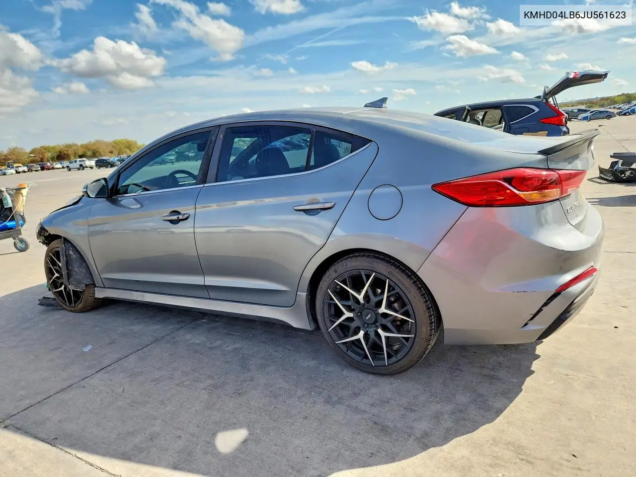 2018 HYUNDAI ELANTRA VIN KMHD04LB6JU561623 — фото 2