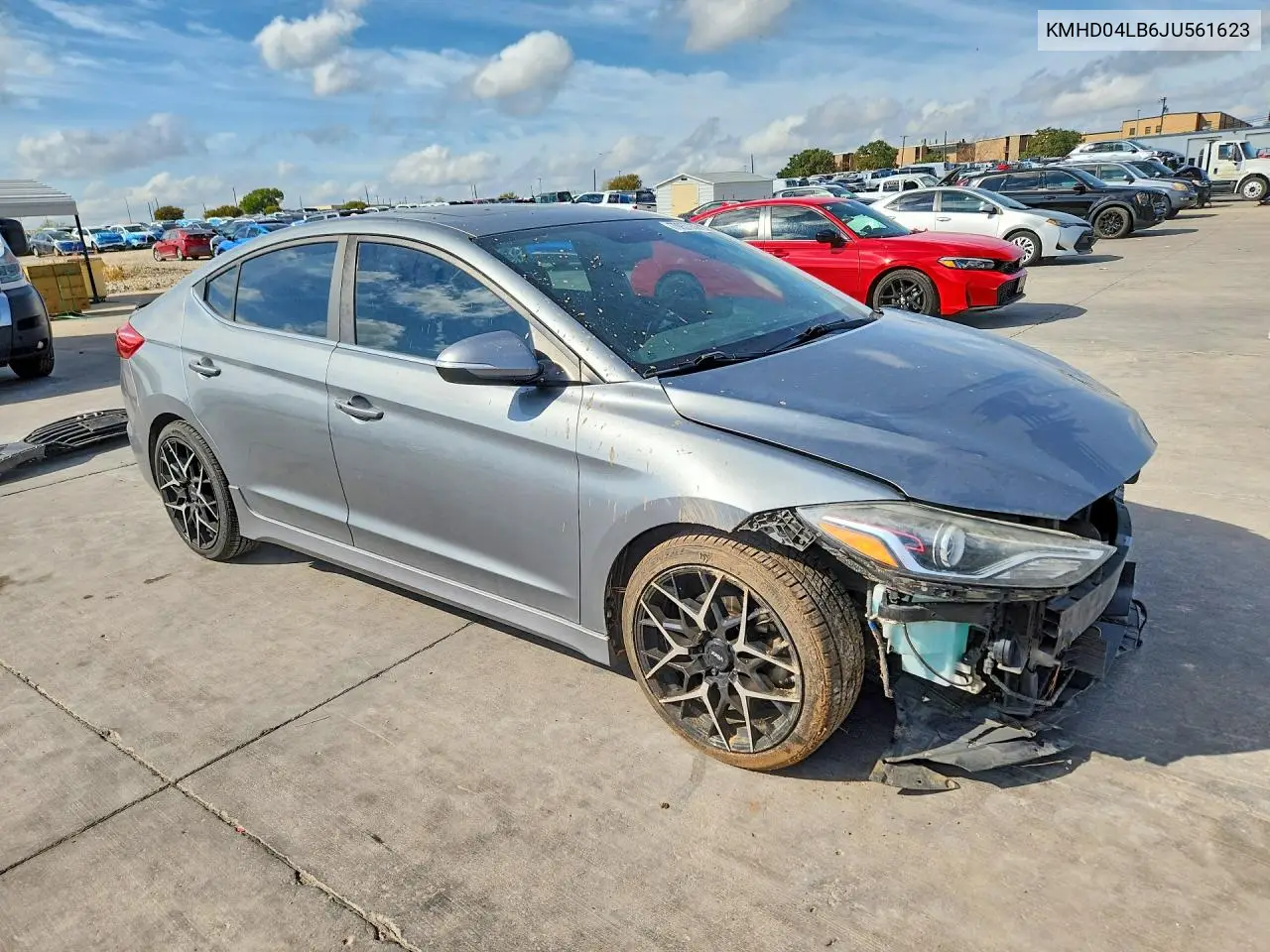 2018 HYUNDAI ELANTRA VIN KMHD04LB6JU561623 — фото 4