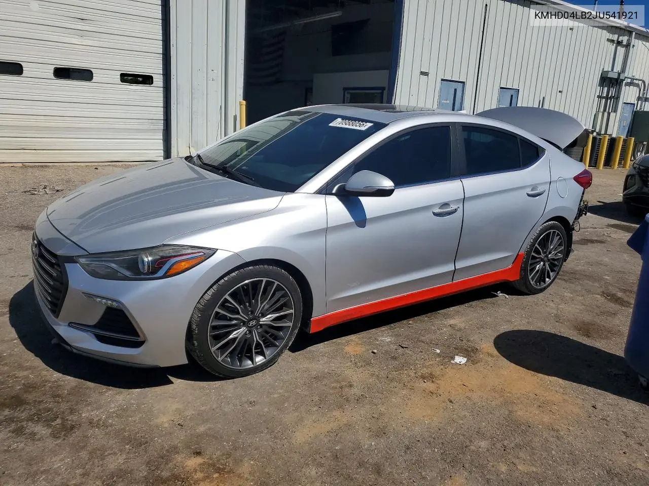 HYUNDAI ELANTRA 2018, VIN KMHD04LB2JU541921