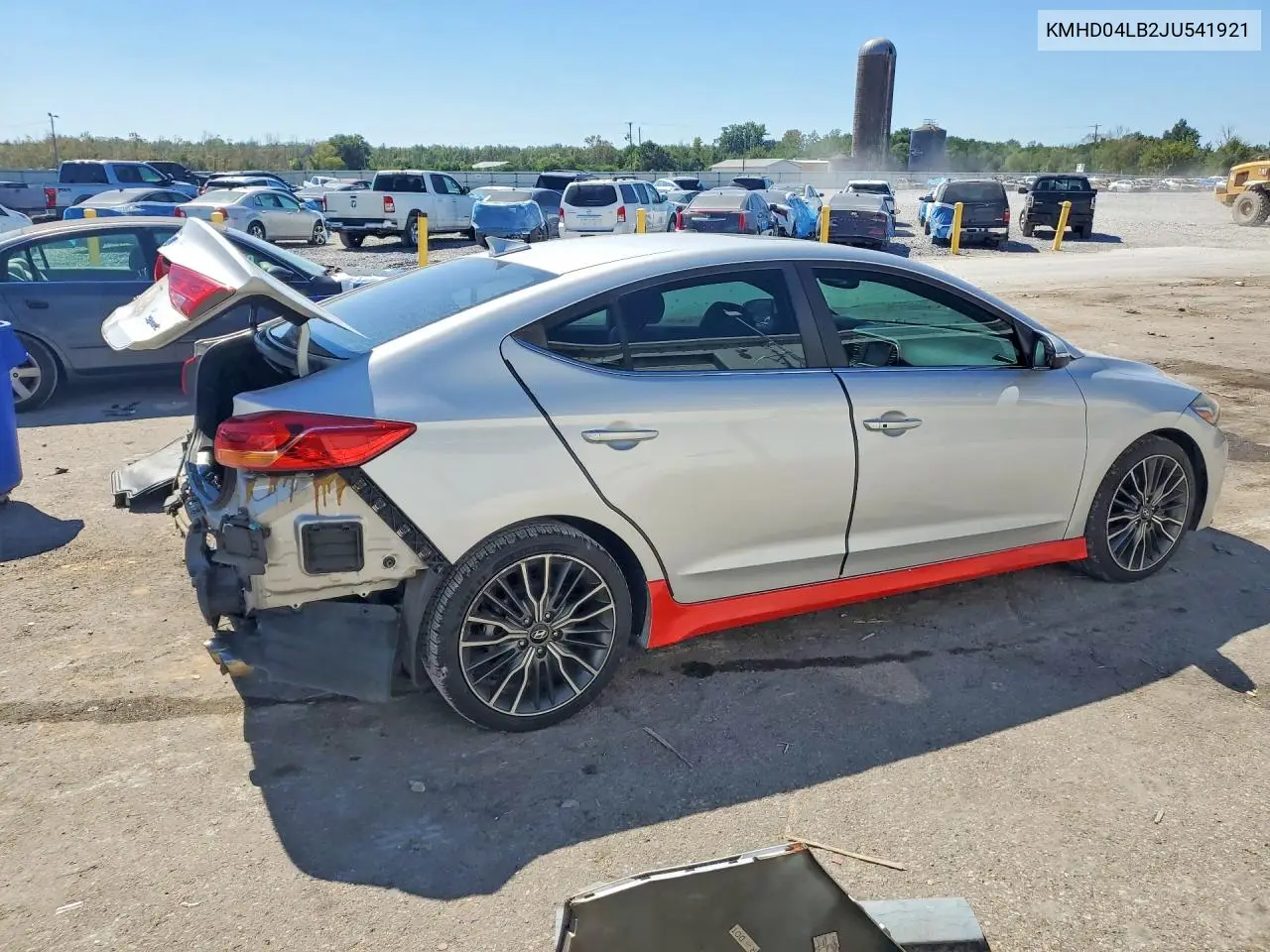 2018 HYUNDAI ELANTRA VIN KMHD04LB2JU541921 — фото 3