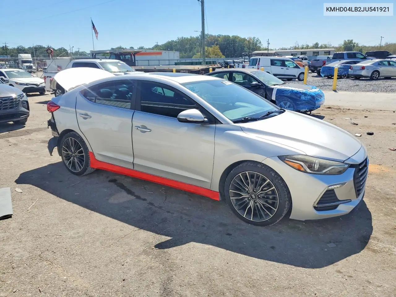 2018 HYUNDAI ELANTRA VIN KMHD04LB2JU541921 — фото 4