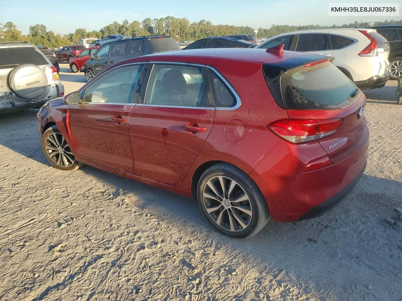 2018 HYUNDAI ELANTRA VIN KMHH35LE8JU067336 — фото 2