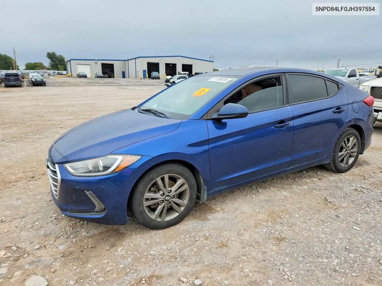 HYUNDAI ELANTRA 2018, VIN 5NPD84LF0JH397554