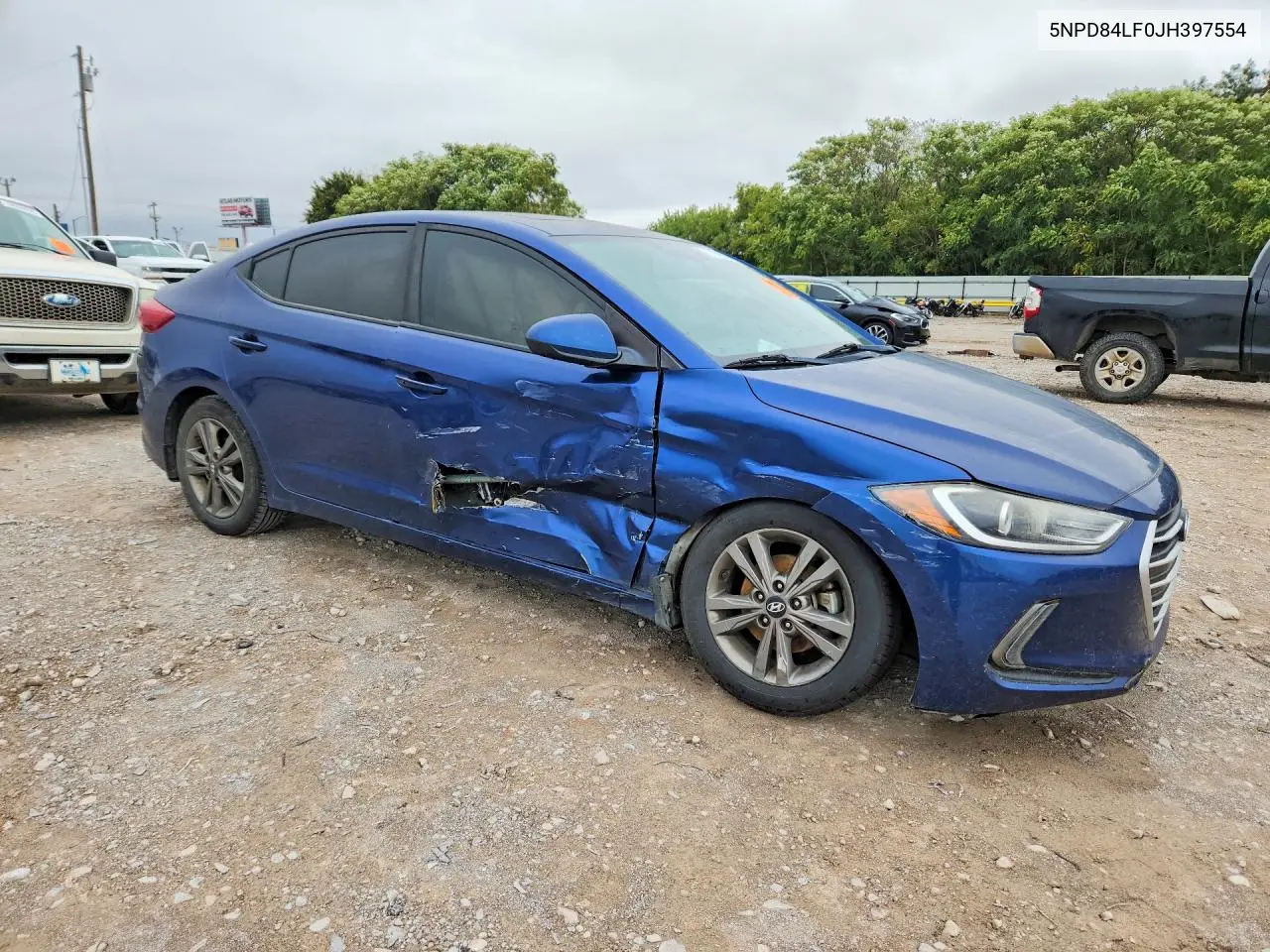 2018 HYUNDAI ELANTRA VIN 5NPD84LF0JH397554 — фото 4