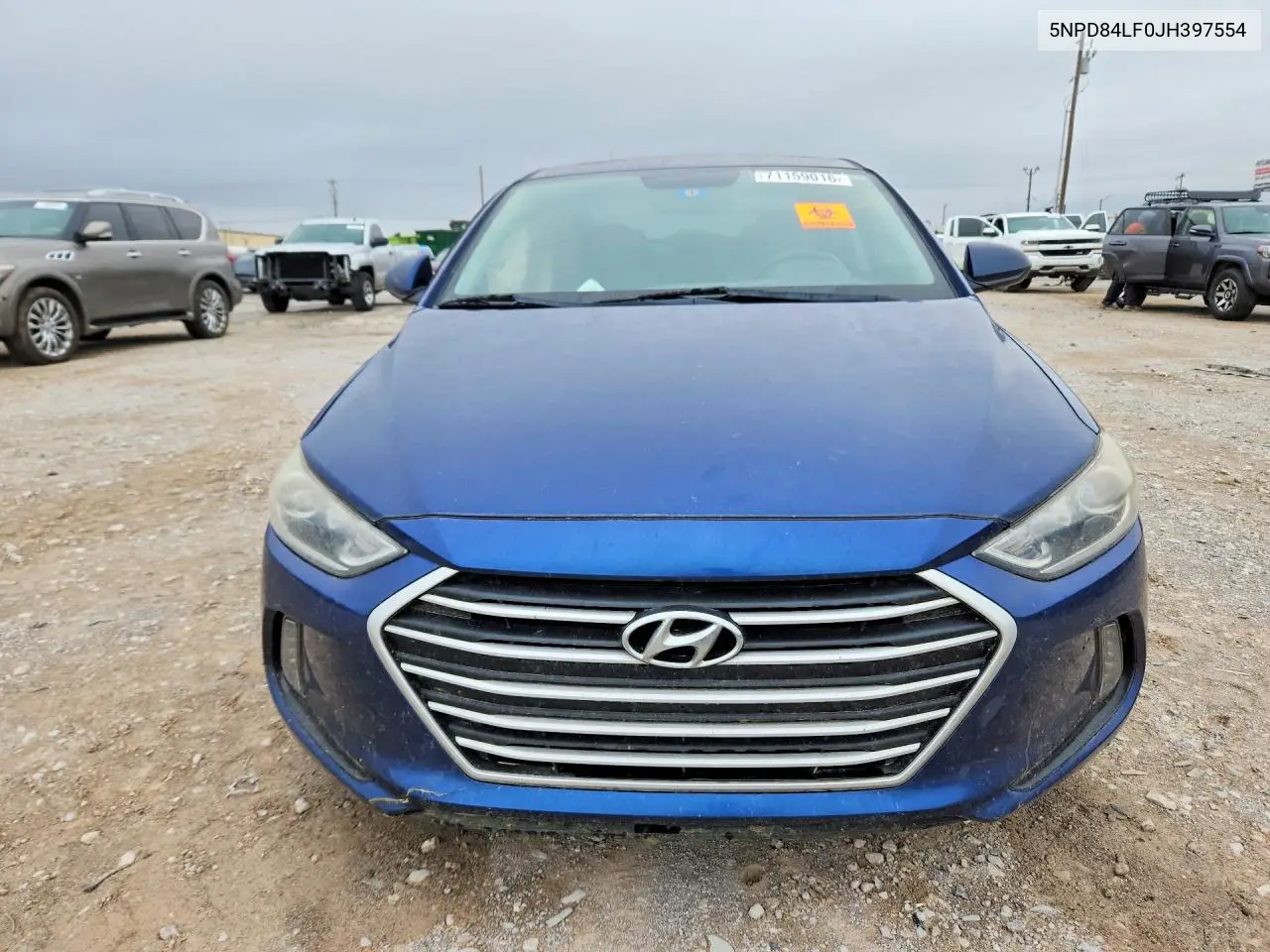2018 HYUNDAI ELANTRA VIN 5NPD84LF0JH397554 — фото 5