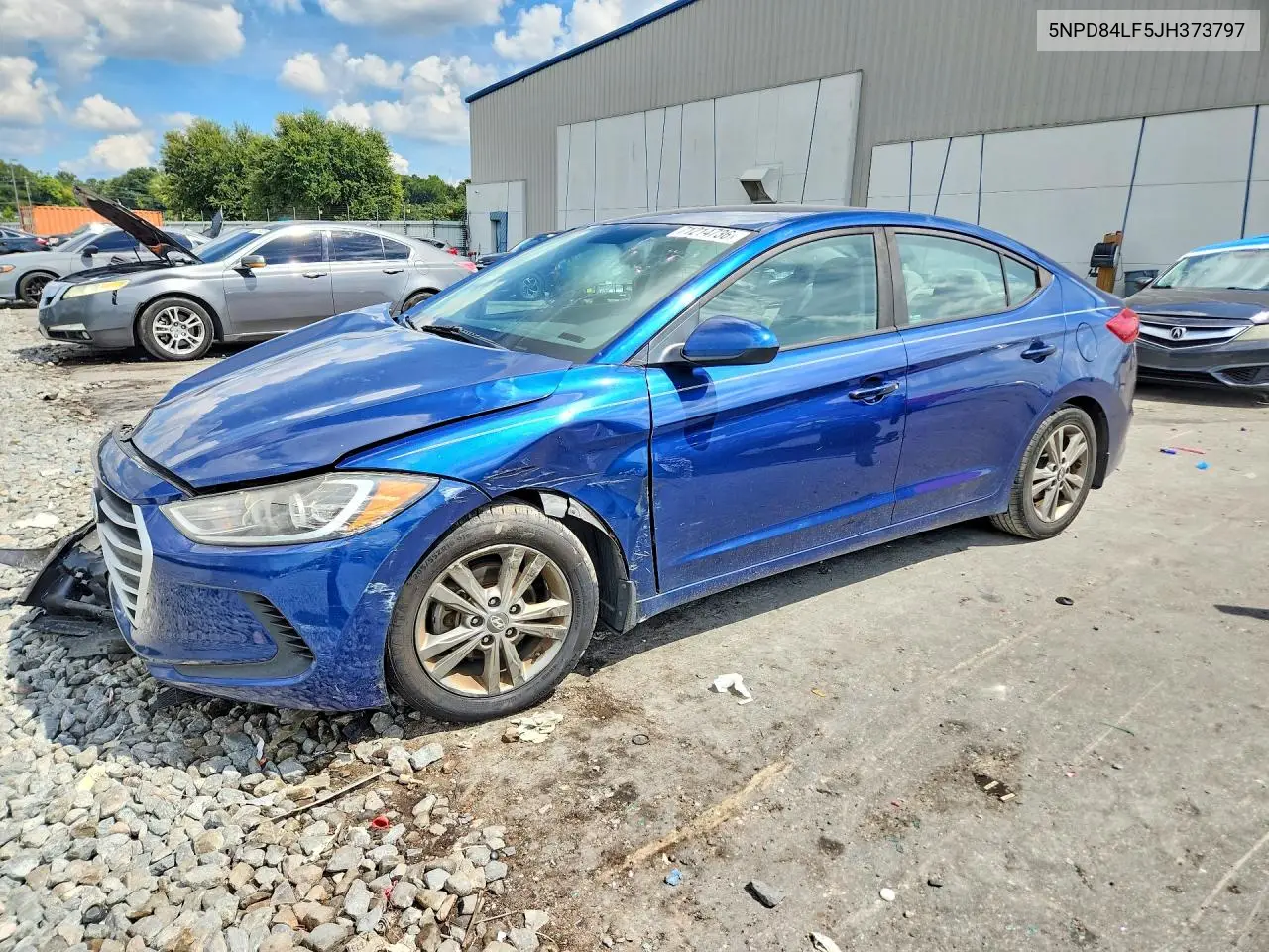 HYUNDAI ELANTRA 2018, VIN 5NPD84LF5JH373797