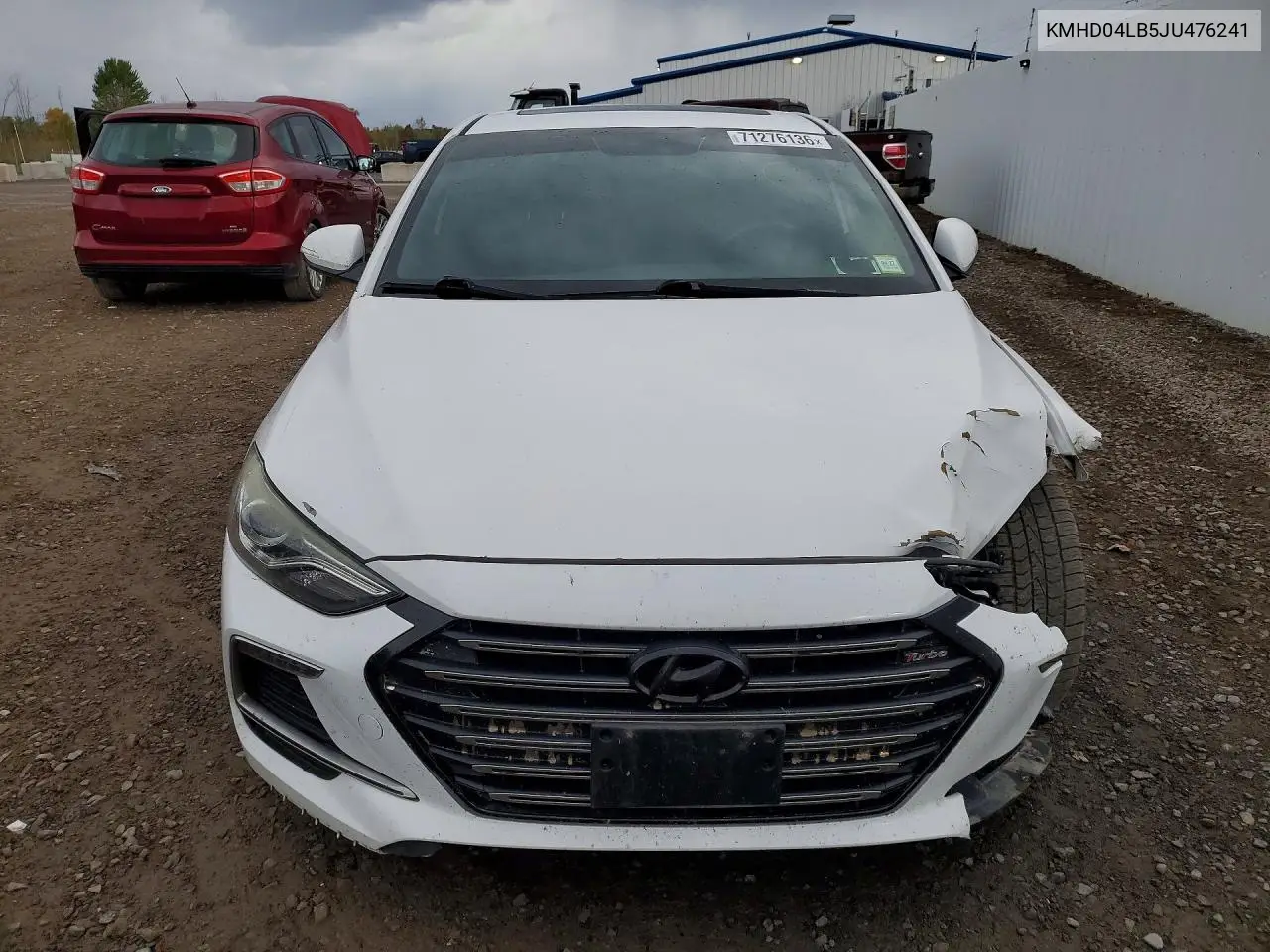 2018 HYUNDAI ELANTRA VIN KMHD04LB5JU476241 — фото 5
