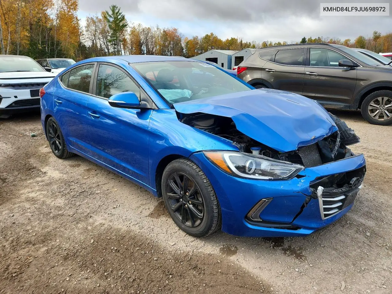 2018 HYUNDAI ELANTRA VIN KMHD84LF9JU698972 — фото 4
