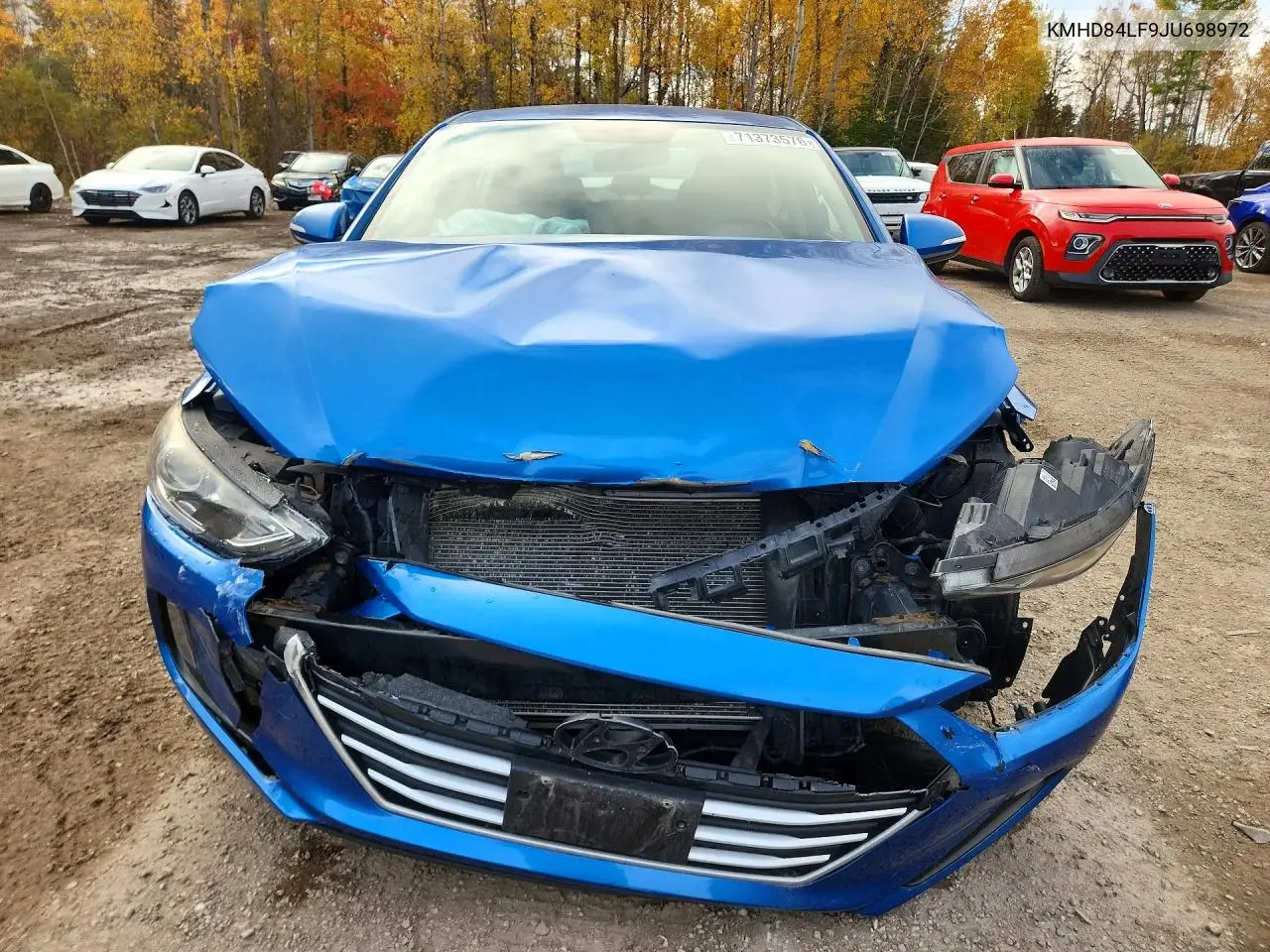 2018 HYUNDAI ELANTRA VIN KMHD84LF9JU698972 — фото 5